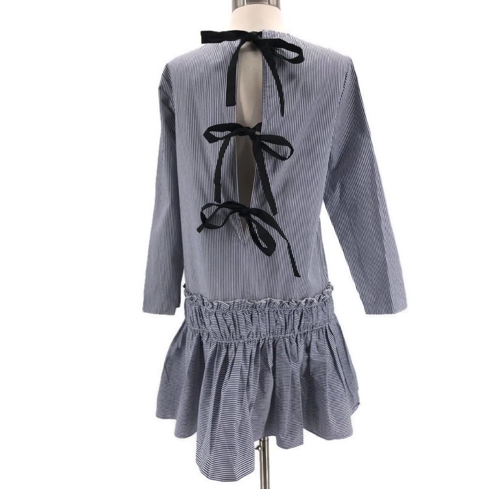 English Factory Striped Poplin Dress NWT - Picture 4 of 6